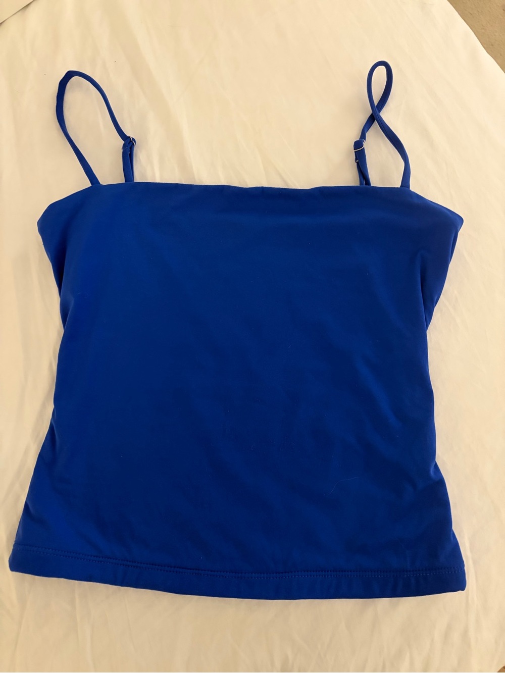 Slim Fit Royal Blue Spaghetti Strap Cami